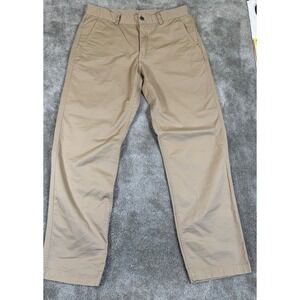 The North Face Mens Chino Pants Tan Khaki Regular Fit Cotton Blend Size 34x30